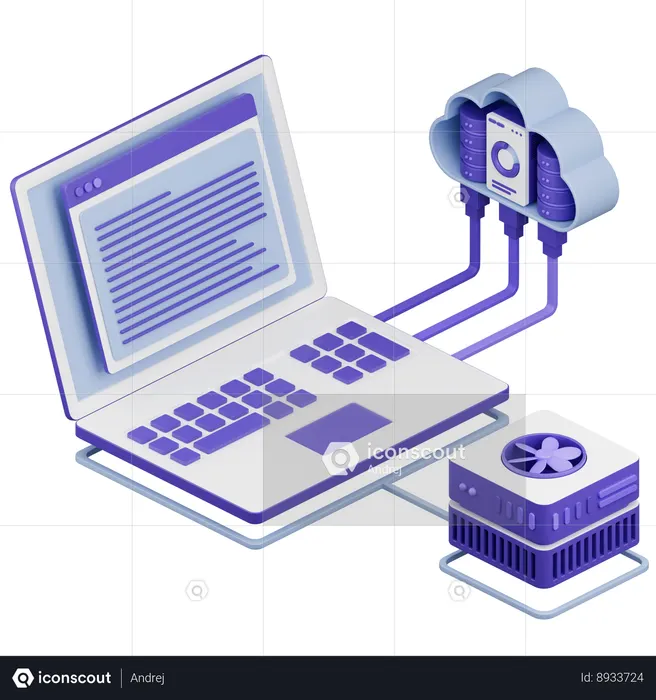 Data Transformation  3D Icon