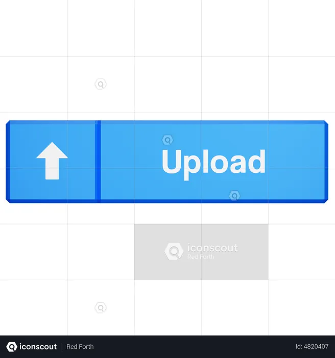 Data Upload  3D Icon