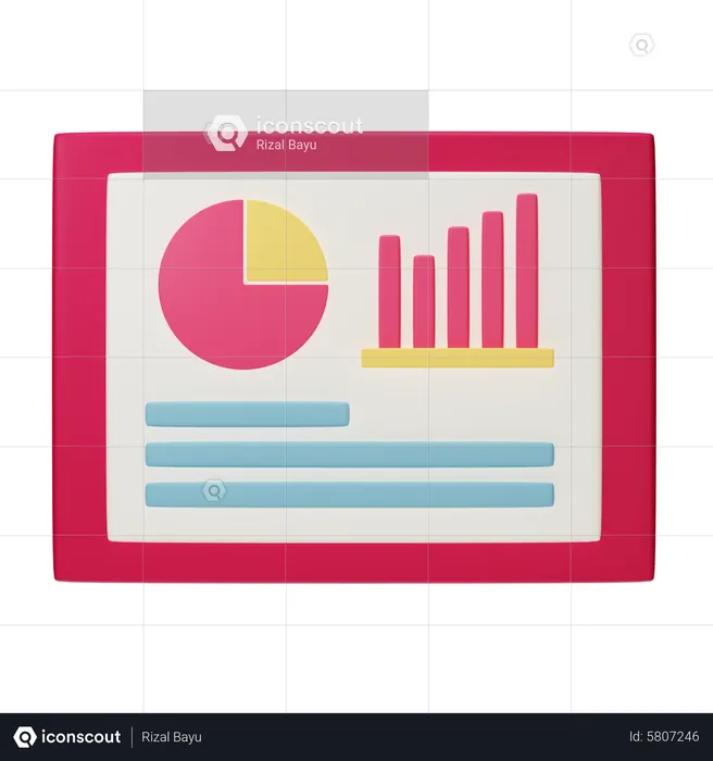 Data Visualization  3D Icon