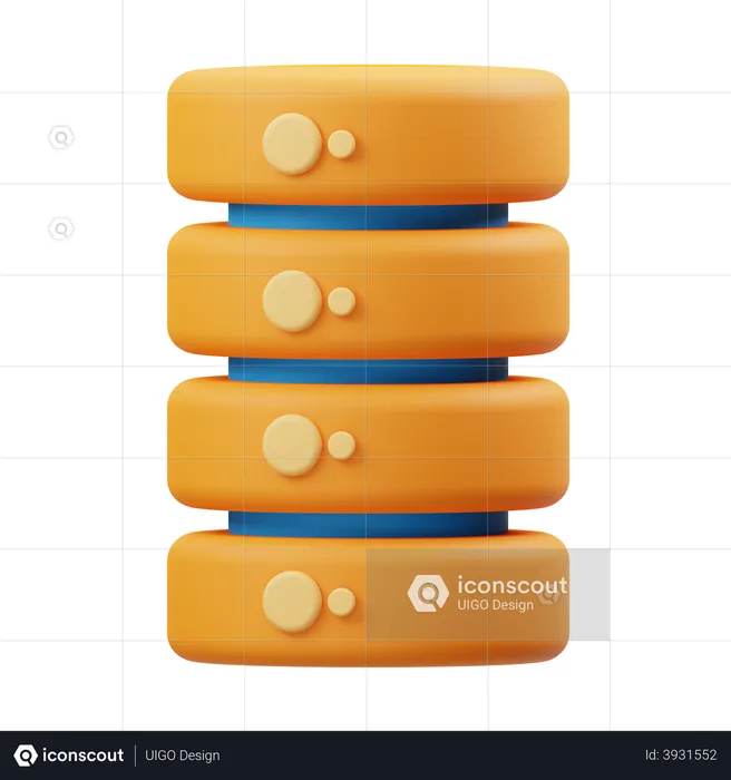 Database  3D Illustration