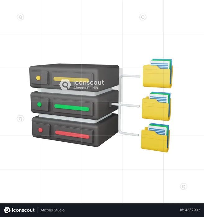 Database  3D Illustration