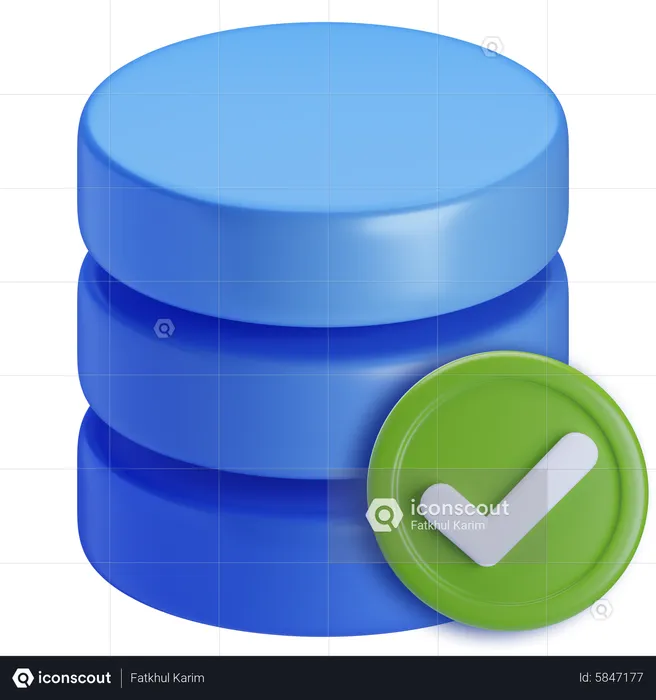 Database check  3D Icon