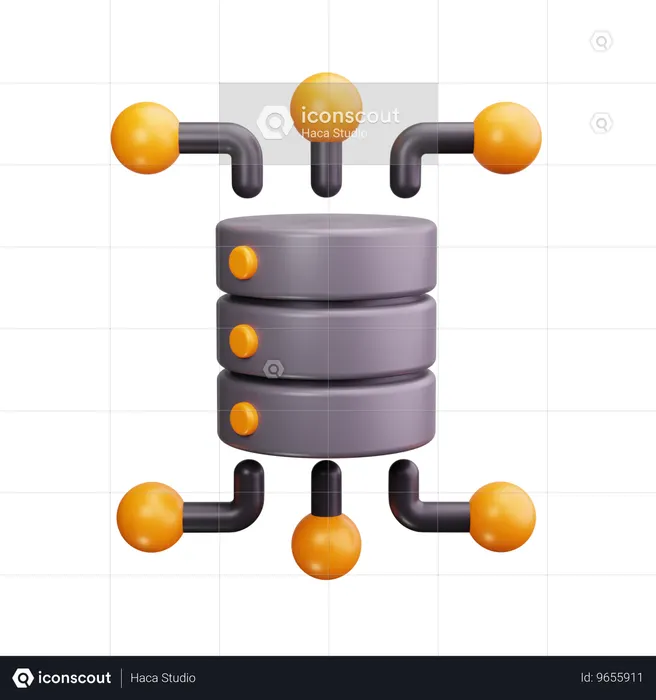 Database Conenction  3D Icon