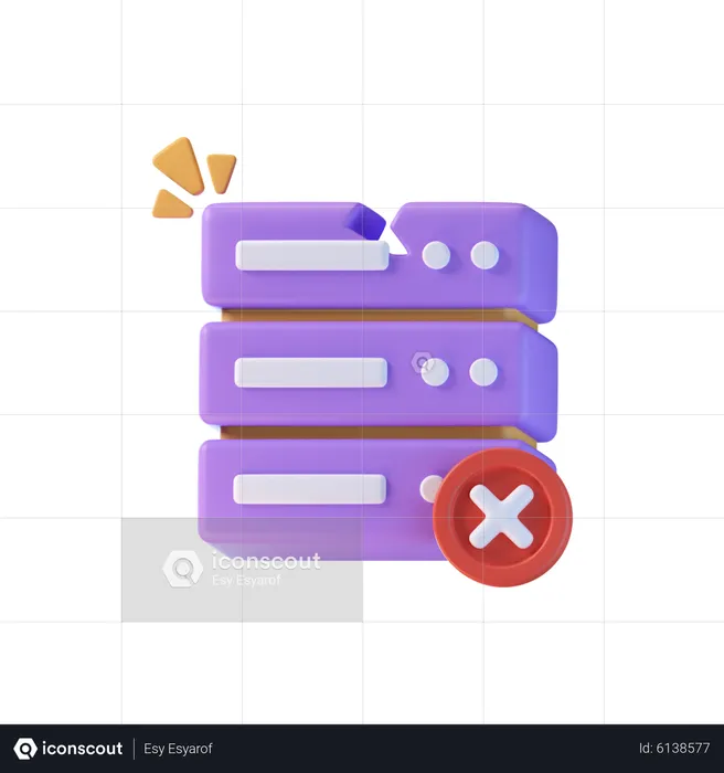 Database Error  3D Icon