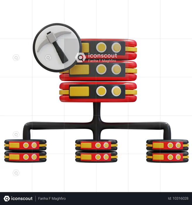 Database Management System Visualization 3D Icon - Free Download Design ...