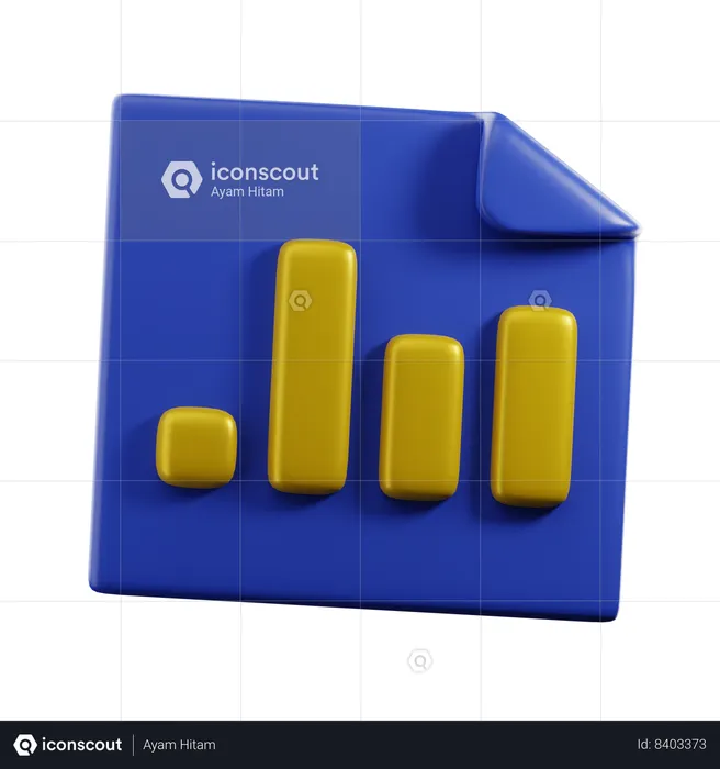 Database Reporting  3D Icon