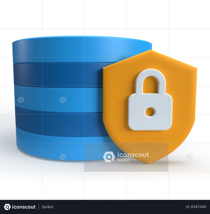 Database Security  3D Icon