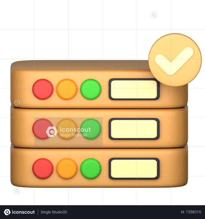 Database Security  3D Icon