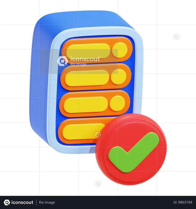 Database Security  3D Icon