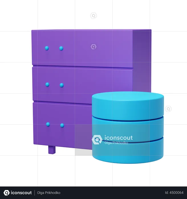 Database Server  3D Illustration