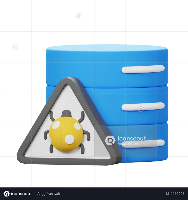 Database Virus  3D Icon