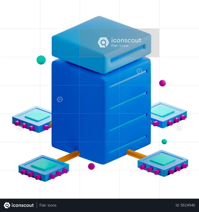 Datacenter  3D Icon