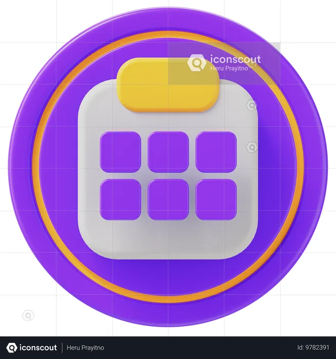 Date  3D Icon