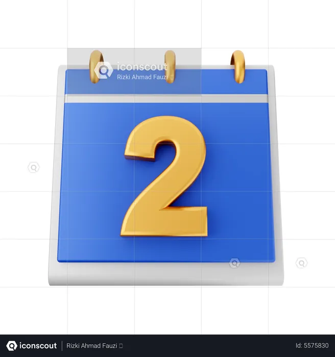 Date 2  3D Icon