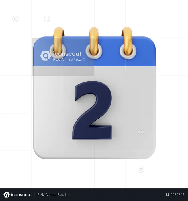 Date 2  3D Icon