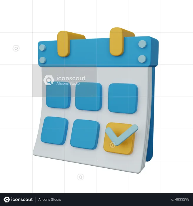 Date  3D Icon