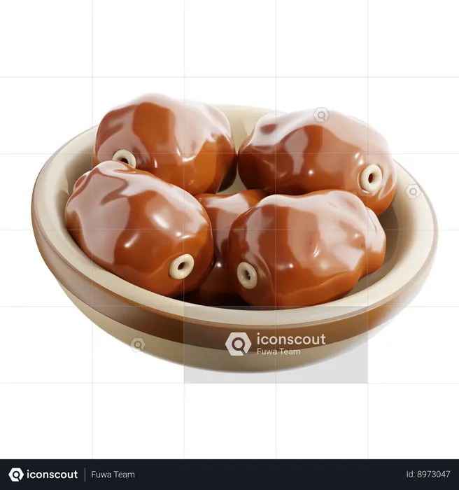 Date Bowl  3D Icon