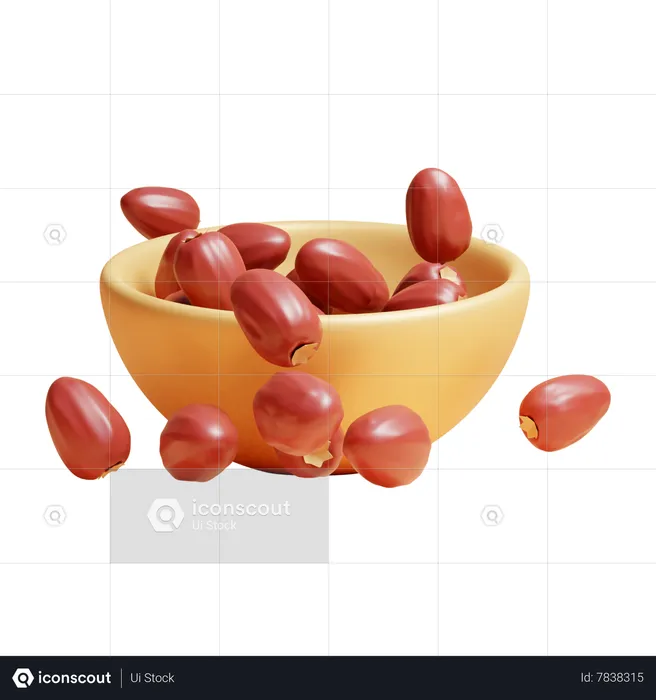 Date Bowl  3D Icon