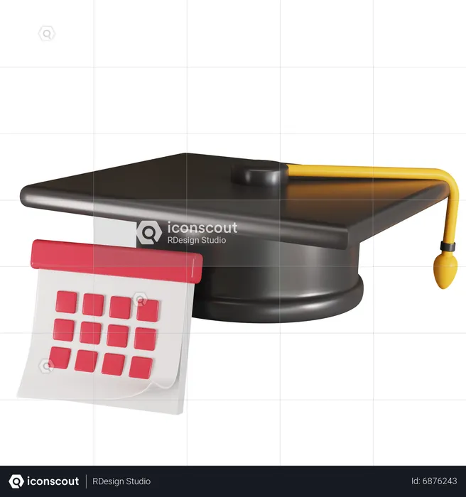 Date d'obtention du diplôme  3D Icon