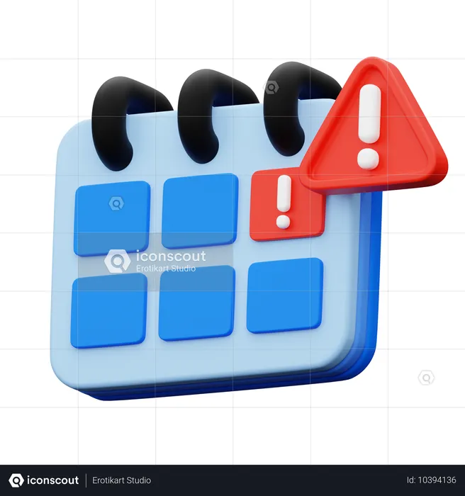 Date échéance  3D Icon