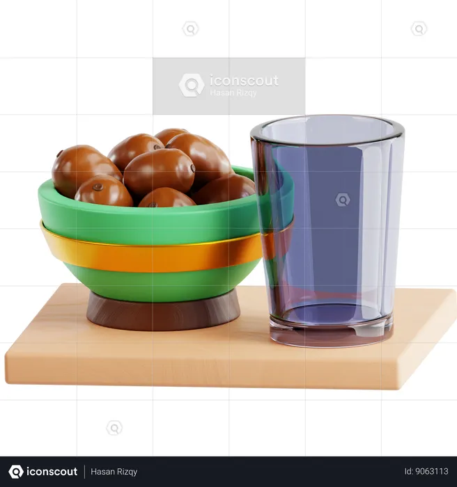 Date Fruit  3D Icon