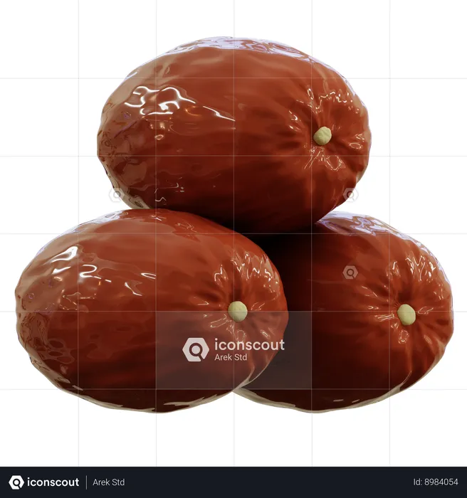 Date Fruit  3D Icon