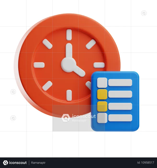 Date limite  3D Icon