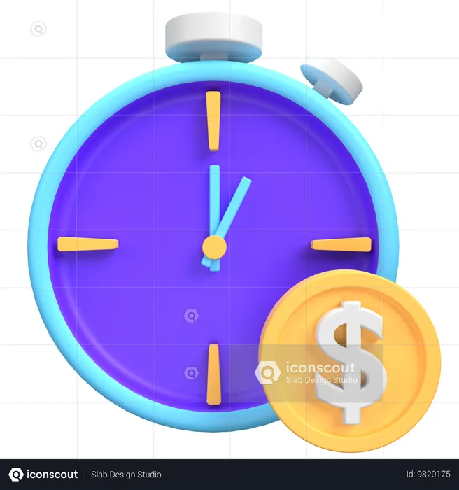 Date limite financière  3D Icon