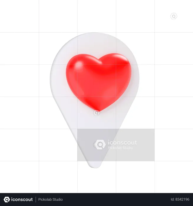 Date Location  3D Icon