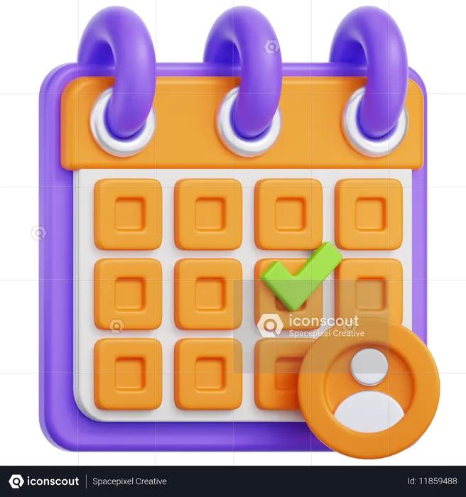 Date of Birth  3D Icon