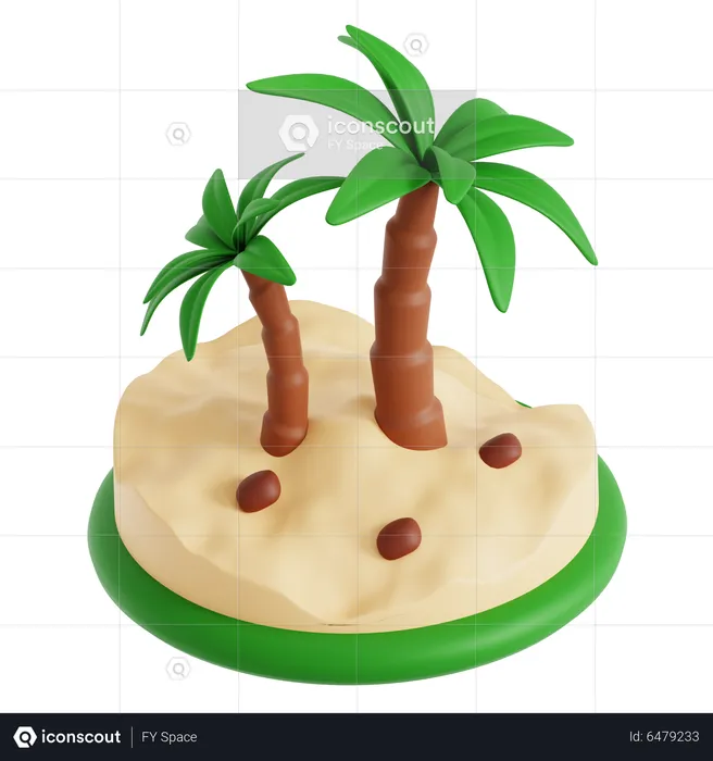 Date Palm Desert  3D Icon