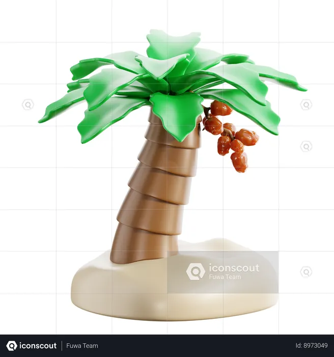 Date Tree  3D Icon