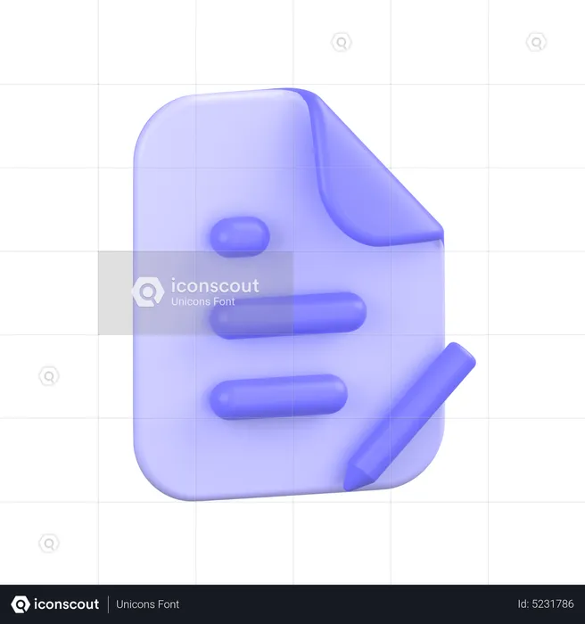 Datei bearbeiten  3D Icon