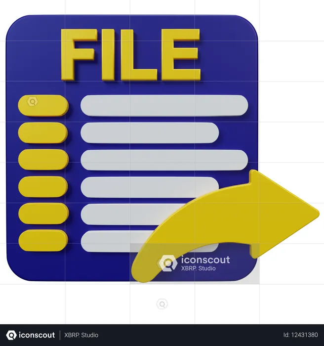 Datei weiterleiten  3D Icon