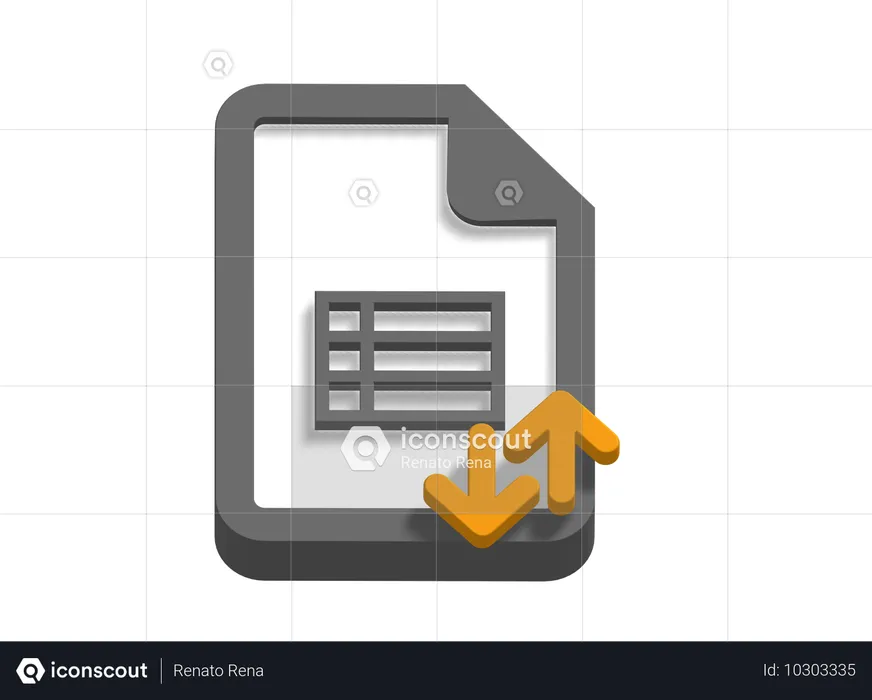 Dateisynchronisierung  3D Icon