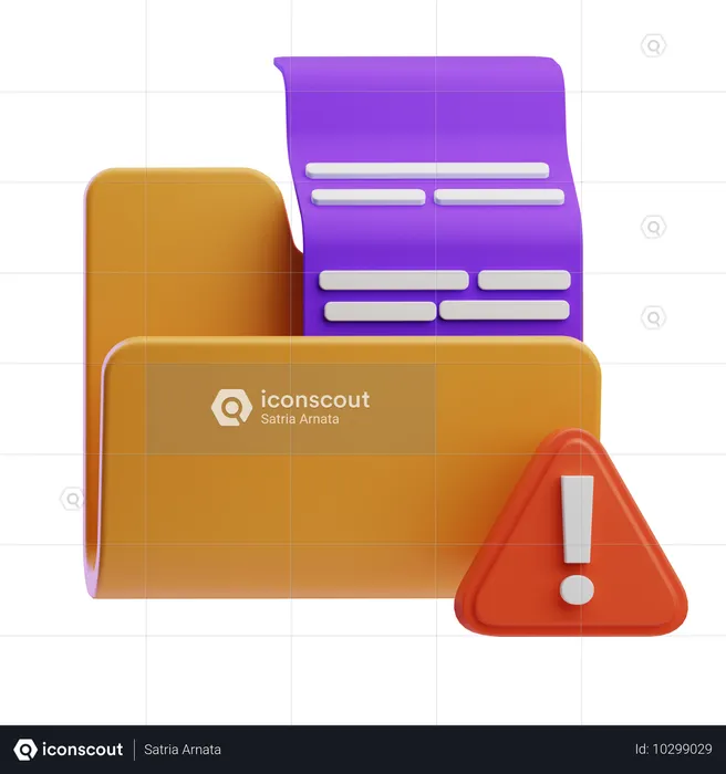 Datenalarm  3D Icon