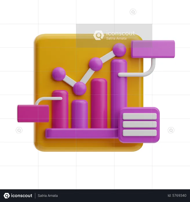 Datenanalyse  3D Icon