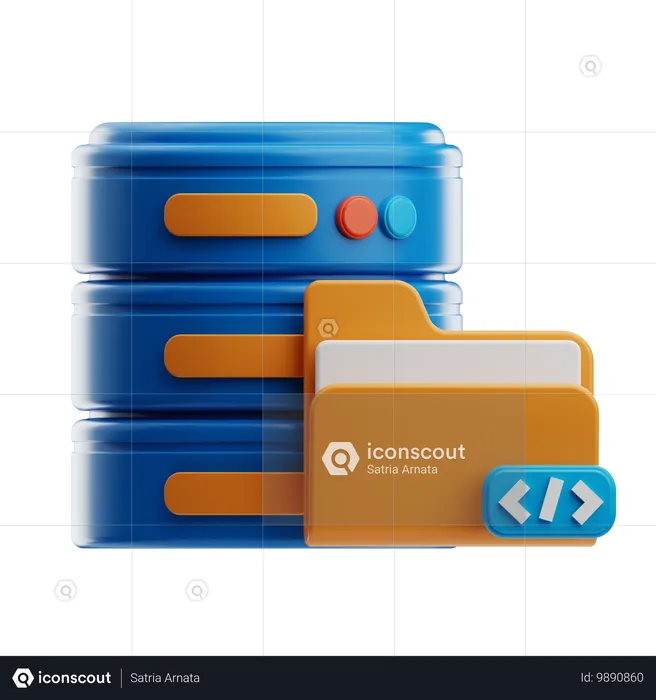 Datenbank  3D Icon