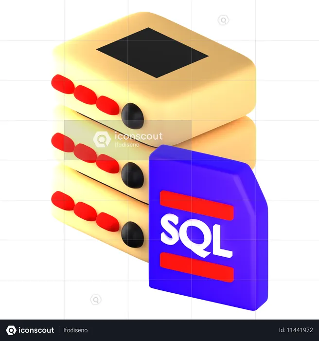 Datenbank SQL  3D Icon