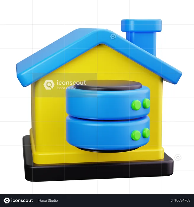 Data Warehouse  3D Icon