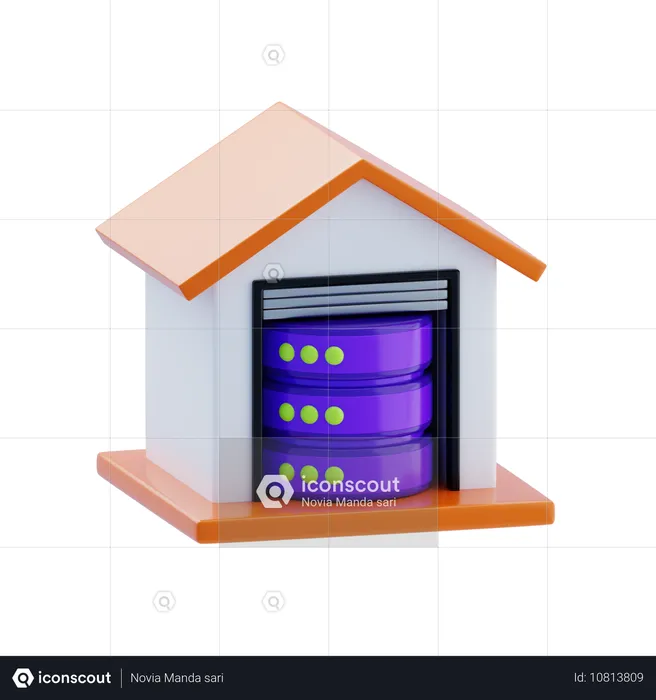 Data Warehouse  3D Icon