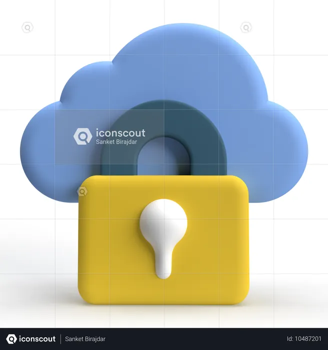 Datensicherheit  3D Icon