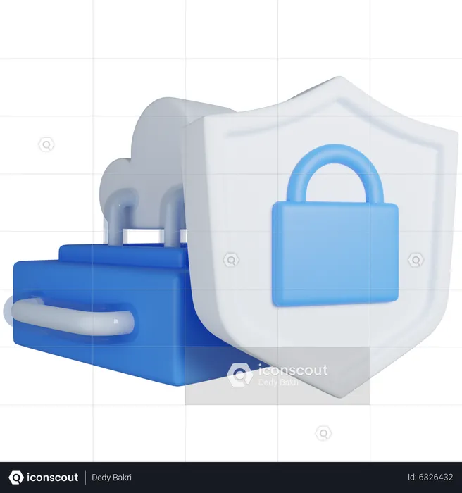 Datensicherheit  3D Icon