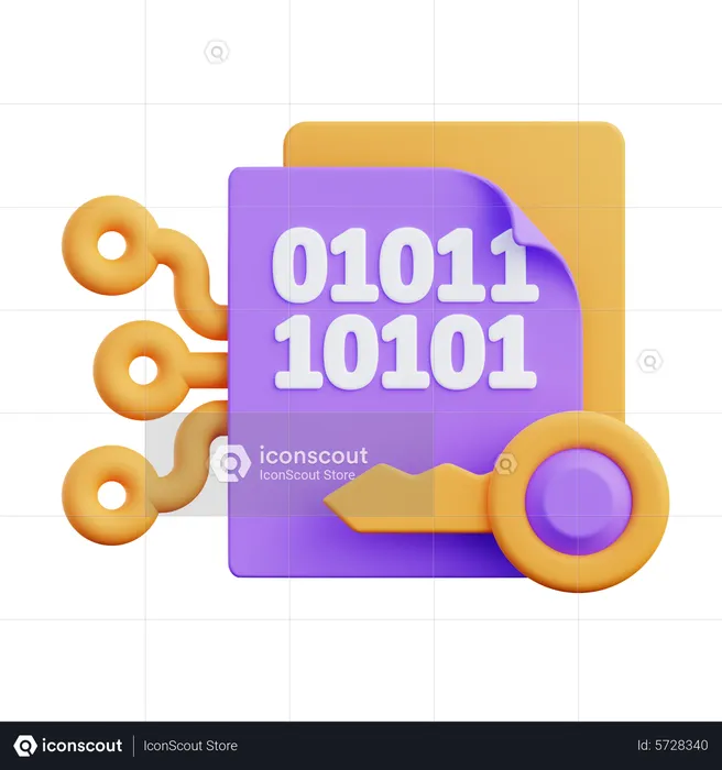 Datenverschlüsselung  3D Icon