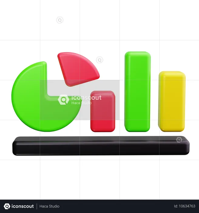 Datenvisualisierung  3D Icon