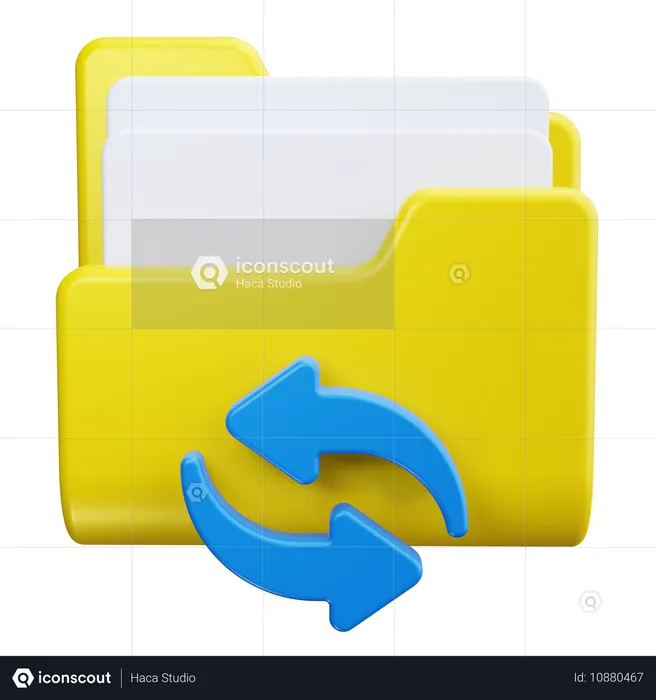 Datenwiederherstellung  3D Icon