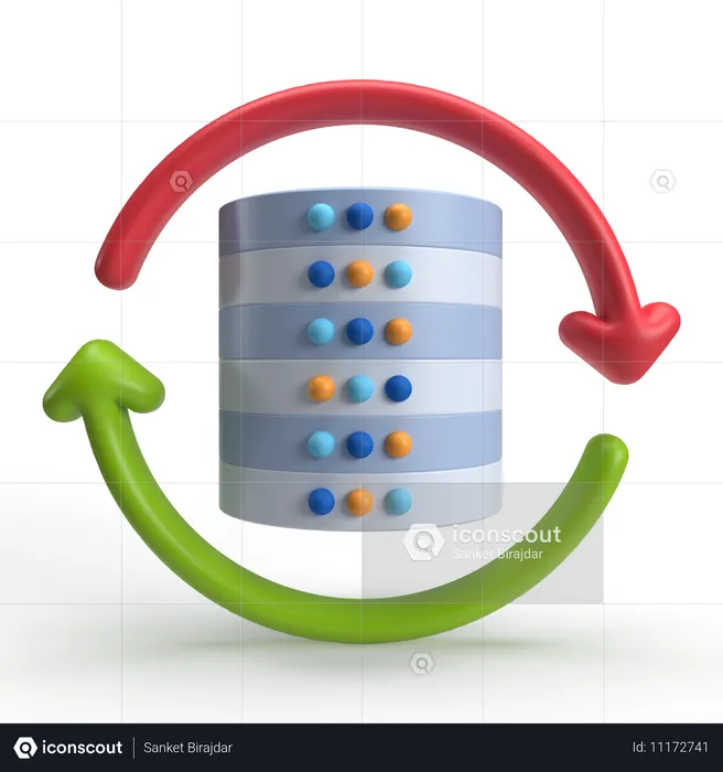 Datenwiederherstellung  3D Icon