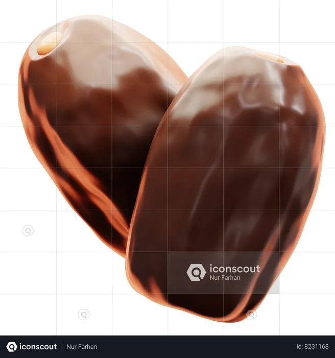 Dates  3D Icon