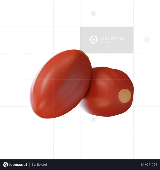 Dates  3D Icon