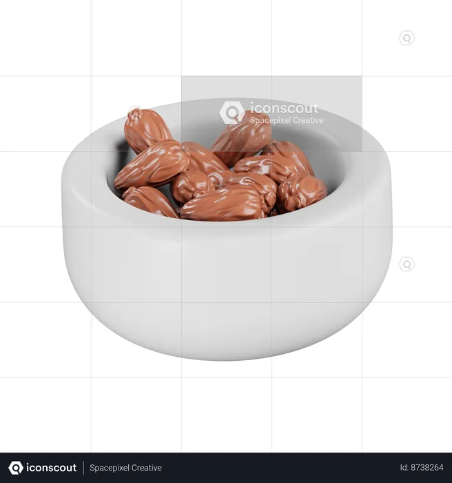 Dates  3D Icon